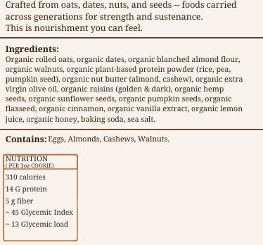 Oatmeal Raisin Protein Power Cookie